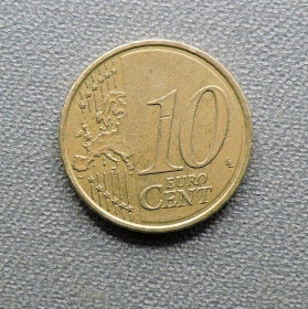 Іспанія Испания ^/--/^ Испания Іспанія 10 євро центів 2008 ^_^^^ Испания Испания 10 евро центов 2008 - фото фото фото