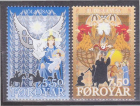 Скандинавія Скандинавия ^/--/^ Фареры 2005 РОЖДЕСТВО ХРИСТИАНСТВО РЕЛИГИЯ ВЕРОИСПОВЕДАНИЕ КОНФЕССИИ Mi.545-546 SW /--/ 537-538**MNH $2.64 ^_^^^ Фарери 2005 Різдво християнство Релігія Веровиповідання конференції Mi.545-546 SW /--/ 537-538**MNH $2.64 - фото фото фото