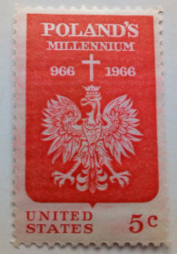 Північна Америка Северная Америка ^/--/^ США 1966 Тысячелетие Польши, MNH ^_^^^ 1966 Тисячоліття Польщі, MNH - фото фото фото