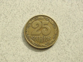 Обігові Обиходные ^/--/^ 25 копійок 1992 рік Україна 2 /--/ ВАм &amp;quot; Бублики &amp;quot;  (469+) ^_^^^ 25 копеек Украина 1992 год 2 /--/ ВАм &amp;quot;Бублики &amp;quot; (469+) - фото фото фото