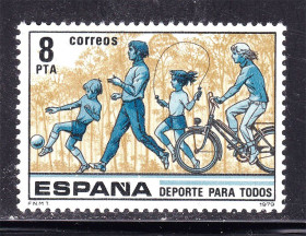 Іспанія Испания ^/--/^ EU  Испания 1979 г  MNH  - семья ^_^^^ EU Іспанія 1979 MNH - сім'я - фото фото фото