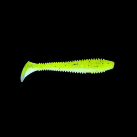 Воблери, принади Воблеры, приманки ^/--/^ Силіконова приманка Ribbed Shad 55 /--/ mm 1.3 /--/ g Chartreuse/White ^_^^^ Силиконовая приманка Ribbed Shad 55 /--/ mm 1.3 /--/ g Chartreuse/White - фото фото фото
