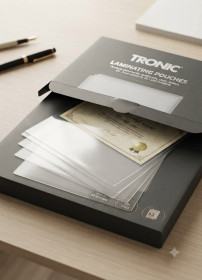 Інше Другое ^/--/^ Плівка для ламінування Tronic A /--/ 3, 80 мкм, 20 шт.                       (Глянцева). ^_^^^ Плёнка для ламинирования Tronic A /--/ 3, 80 мкм, 20 шт. (Глянцева). - фото фото фото