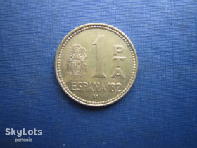 Іспанія Испания ^/--/^ Монета 1 песета Іспанія 1980 спорт футбол  (в зірочці 1981) ^_^^^ Монета 1 песета Испания 1980 спорт футбол (в звездочке 1981) - фото фото фото