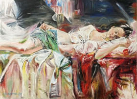 Картини, Гравюри, Живопис та Графіка Картины, Гравюры, Живопись и Графика ^/--/^ Картина &amp;quot;Сладкий сон&amp;quot;,холст/масло,художник Обертас Ю.А. ^_^^^ Картина &amp;quot; Солодкий сон &amp;quot;, холст/масло, художник Обертас Ю.А. - фото фото фото