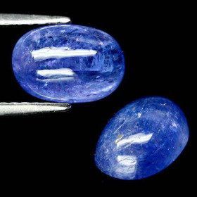 Танзаніт Танзанит ^/--/^ Танзанит натуральный кабошон пара 4.17 CT  6.2 X 9.0 X 4.1 - 6.2 X 9.0 X 4.0 mm. ^_^^^ Танзаніт натуральний кабошон пара 4.17 CT 6.2 X 9.0 X 4.1 - 6.2 X 9.0 X 4.0 mm. - фото фото фото