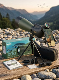 Підзорні труби Подзорные трубы ^/--/^ Подзорна труба Gosky 20-60 /--/ x /--/ 80 Spotting Scope ^_^^^ Подзорная труба Gosky 20-60 /--/ x /--/ 80 Spotting Scope - фото фото фото