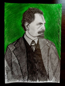 Картини, Гравюри, Живопис та Графіка Картины, Гравюры, Живопись и Графика ^/--/^ Альфонс Муха Чешский живописец бумага карандаш 20*15 см. ^_^^^ Альфонс Муха Чеський живописець папір олівець 20*15 см. - фото фото фото
