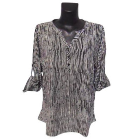 Кофти Кофты ^/--/^ Блуза штапель Rbossi 6047 2 /--/ XL черная ^_^^^ Блуза штапель Rbossi 6047 2 /--/ XL чорна - фото фото фото