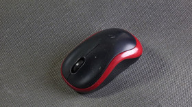 Миші Мыши ^/--/^ Беспроводная мышь Red #3 Logitech M /--/ 185 с USB  ресивером Вживане ^_^^^ Бездротова миша Red #3 Logitech M /--/ 185 з USB ресивером - фото фото фото