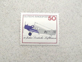 НДР, ФРН ГДР, ФРГ ^/--/^ Поштова марка Німеччина ФРН &amp;quot; Авіація &amp;quot; 1976 рік ** ^_^^^ Почтовая марка Германия ФРГ &amp;quot; Авиация &amp;quot; 1976 год ** - фото фото фото