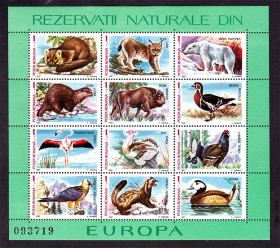 Фауна Фауна ^/--/^ Фауна . Румыния 1987 г  MNH - фауна ^_^^^ Румунія 1987 р MNH - фауна - фото фото фото