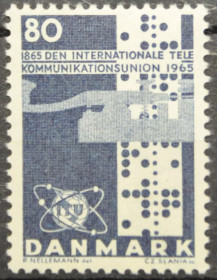 Інше Другое ^/--/^ Дания Космос Телекоммуникации ITU UIT 1965 ^_^^^ Данія Космос Телекомунікації ITU UIT 1965 - фото фото фото