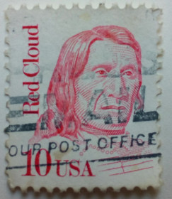 Північна Америка Северная Америка ^/--/^ США 1986 Рэд Клауд, гашеная ^_^^^ 1986 — Ред Клауд, гашена - фото фото фото
