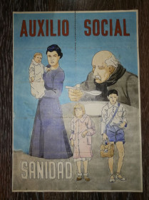 Іспанія Испания ^/--/^ Картка купонів, 10 /--/ шт. Іспанія 1943. Алаурін-ель-Гранде, Малага. Соц. допомога. Охорона здоров&amp;apos;я ^_^^^ Карта купонов, 10 /--/ шт. Испания 1943. Алаурин-эль-Гранде, Малага. Соц. помощь. Охрана здоровья&amp;apos; - фото фото фото