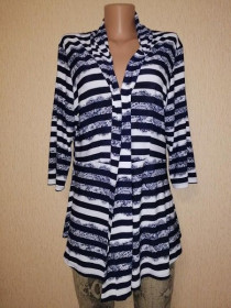 Кофти Кофты ^/--/^ Стильная женская кофта, кардиган, жакет в полоску Bonmarche ^_^^^ Стильна жіноча кофта, кардіган, жакет в смужку Bonmarche - фото фото фото
