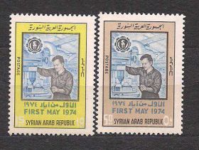 Сирія Сирия ^/--/^ Сирия**1974 /--/ г., 1- мая, праздник труда ^_^^^ Сирія (1974 /--/ р., 1- травня, свято праці - фото фото фото