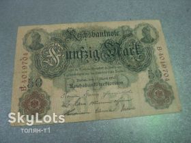 Німеччина Германия ^/--/^ банкнота 50 марок 1910 германия №182 ^_^^^ банкнота 50 марок 1910 германія No 182 - фото фото фото