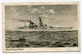 Іноземні Иностранные ^/--/^ Поштівка ІІІ Райх, Крейсер &amp;quot;Лютцов&amp;quot; 1944. ^_^^^ Почтовка III Рейх, Крейсер &amp;quot; Лютцов &amp;quot; 1944. - фото фото фото