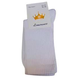 Шкарпетки Носки ^/--/^ Носки женские высокие рубчик хлопок Limerence 36-40 белые ^_^^^ Шкарпетки жіночі високі рубчик бавовни Limerence 36-40 білі - фото фото фото