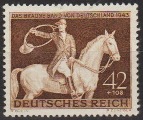 Третій Рейх (-) Третий Рейх (-) ^/--/^ 1943 - Рейх - Турнір в Мюнхені Mi.854       (*) ^_^^^ 1943 — Рейх — Турнир в Мюнхене Mi.854 (*) - фото фото фото