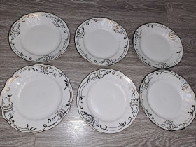 Статуетки, Скульптури, Фігурки, Фарфор Статуэтки, Скульптуры, Фигурки, Фарфор ^/--/^ Тарелки 6 /--/ шт Барановка Ф /--/ 20 /--/ см СССР ^_^^^ Тарелки 6 /--/ шт Баранівка Ф /--/ 20 /--/ см СРСР - фото фото фото