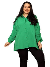Кофти Кофты ^/--/^ Женская блузка хлопок Big Dart 3976 eur 46 зеленая ^_^^^ Жіноча блузка бавовна Big Dart 3976 eur 46 зелена - фото фото фото