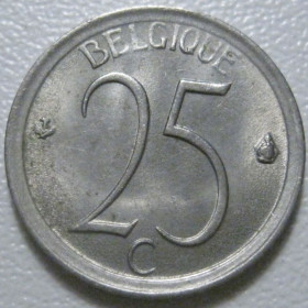 Бельгія Бельгия ^/--/^ Бельгія 25 сантимів 1972 року Belgique 42361 ^_^^^ Бельгия 25 сантимов 1972 года Belgique 42361 - фото фото фото