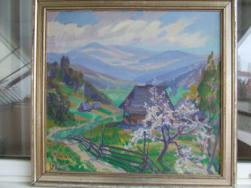 Картини, Гравюри, Живопис та Графіка Картины, Гравюры, Живопись и Графика ^/--/^ Нар.худ. укр.Илько И. к.м. раз. 60 /--/ х /--/ 55 см. 1980 гг. Закарпатская школа Эрдели Бокшая. ^_^^^ Ілько І. к.м. раз. 60 /--/ х /--/ 55 см. 1980 рр. Закарпатська школа Ерделі Бокшая. - фото фото фото