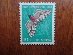 Швейцарія Швейцария ^/--/^ Швейцария, 1953,  фауна - бабочка , &amp;quot; PRO JUVETUTE &amp;quot;, негаш. ^_^^^ Швейцарія, 1953, фауна - метелика, &amp;quot; PRO JUVETUTE &amp;quot;, негаш. - фото фото фото