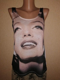 Майки Майки ^/--/^ Стильная женская майка, топ с принтом Marilyn Monroe ^_^^^ Стильна жіноча майка, топ з принтом Marilyn Monroe - фото фото фото