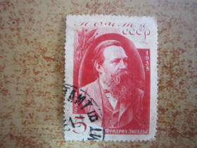 СРСР - СССР - ^/--/^ (S) СССР 1935 Г.  40 Л. СО ДНЯ СМЕРТИ Ф. ЭНГЕЛЬСА   (S) ^_^^^ (S) СРСР 1935 р. 40 Л. З дня смерті Ф. Енгельса (S) - фото фото фото