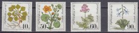 НДР, ФРН ГДР, ФРГ ^/--/^ ФРГ 1981 флора цветы Mi 1108-1111 MNH ^_^^^ ФРН 1981 флора квіти Mi 1108-1111 MNH - фото фото фото