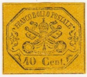 Італія, Ватикан Италия, Ватикан ^/--/^ Италия 1867 /--/ г. № 17 * ^_^^^ Італія 1867 р. No 17* - фото фото фото