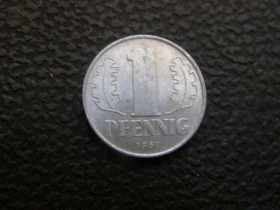 НДР, ФРН ГДР, ФРГ ^/--/^ 1 пфенинг 1960 г А. ГДР. ^_^^^ 1 пфенінг 1960 А. НДР. - фото фото фото