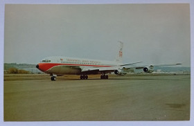 Іноземні Иностранные ^/--/^ Открытка Самолет Transportes Aereos Portugueses Boeing 707-382 /--/ B ^_^^^ Літак Transportes Aereos Portugueses Boeing 707-382 /--/ B - фото фото фото