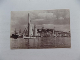 Іноземні Иностранные ^/--/^ Открытка Cannes Le Port et le Mont Chevalier  Канны Ле Порт и Мон Шевалье Франция ^_^^^ Cannes Le Port et le Mont Chevalier Канни Ле Порт і Мон Шевальє Франція - фото фото фото