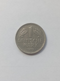 НДР, ФРН ГДР, ФРГ ^/--/^ ФРГ  1 марка 1979 г.  D ^_^^^ ФРН 1 марка 1979 р. - фото фото фото