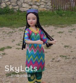 Ляльки Куклы ^/--/^ Куклы в народных костюмах № 12 в узбецком костюме ^_^^^ Ляльки в народних костюмах No 12 у вузбецькому костюмі - фото фото фото
