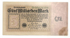 Німеччина Германия ^/--/^ 5000000000 миллиардов 5 млрд марок 1923 Германия 1-й выпуск номер 0003... ^_^^^ 5 млрд. марок 1923 Німеччина 1-й випуск номер 0003. .. .. - фото фото фото