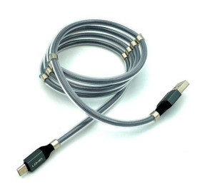 Кабелі Кабели ^/--/^ Дата кабель LDNIO LS-491 Micro USB Magnetic Gray ^_^^^ LDNIO LS-491 Micro USB Magnetic Gray - фото фото фото