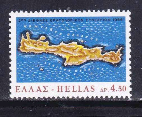 Греція Греция ^/--/^ Греция  1966 г MNH - карта - ^_^^^ Греція 1966 MNH - фото фото фото