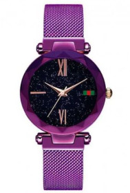 Інше Другое ^/--/^ 51215  Женские наручные часы Starry Sky Watch на магнитной застёжке , фиолетовые            (Требует замену батарейки и мелкие царапины )  ) ^_^^^ 51215 Жіночі наручний годинник Starry Sky Watch на магнітній застібці, фіолетові (Вимагає заміну батарейки і дрібні подряпини) - фото фото фото