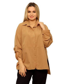Кофти Кофты ^/--/^ Женская блузка хлопок Big Dart 3975 eur 36 кофейная ^_^^^ Жіноча блузка бавовна Big Dart 3975 eur 36 кавова - фото фото фото