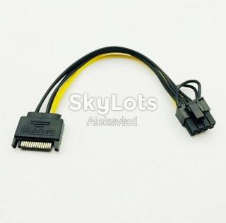 Шлейфи, перехідники Шлейфы, переходники ^/--/^ Переходник питания Sata - pci 8 pin   (6 pin) для видеокарт ^_^^^ Перехідник живлення Sata - pci 8 pin (6 pin) для відеокарт - фото фото фото
