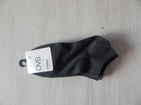Шкарпетки Носки ^/--/^ Шкарпетки короткі 2 пари сірі 36-38 ovs ^_^^^ Носки короткие 2 пары серые 36-38 ovs - фото фото фото