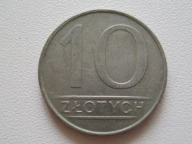 - року - года ^/--/^ Польша 10 злотых 1986 года #10541 ^_^^^ Польща 10 злотих 1986 року #10541 - фото фото фото