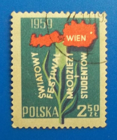 Польща Польша ^/--/^ Польша 1959 г - 7-й Всемирный молодежный фестиваль в Вене ^_^^^ Польща 1959 — 7-й Всесвітній молодіжний фестиваль у Відні - фото фото фото
