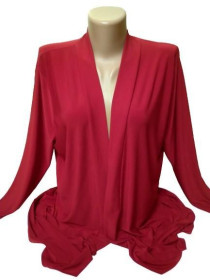 Кардигани Кардиганы ^/--/^  XL-4 /--/ XL Женский вишневый кардиган Forever by Michael Gold, батал накидка без застежки, Англия ^_^^^ Новий вишневий кардіган Forever by Michael Gold, великий розмір XL-3 /--/ XL - фото фото фото