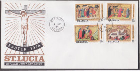 Америка Америка ^/--/^ Сент-Люсия 1974 ЖИВОПИСЬ КАРТИНЫ РЕНЕССАНС ВОЗРОЖДЕНИЕ ХУДОЖНИК УГОЛИНО UGOLINO ПАСХА КПД Mi.344-347 ^_^^^ Сент-Люсія 1974 ЖИВОПИС КАРТИНИ РЕНЕССАНС ЗРОДЖЕННЯ ХУДОЖНИК УГОЛИНО UGOLINO ПАСХУ ККД Mi.344-347 - фото фото фото